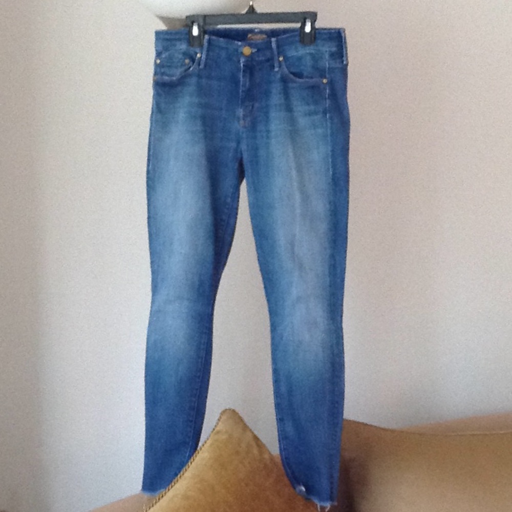 💙 MOTHER - 'Looker Ankle Fray' Wicked Games Jeans